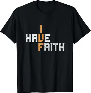 IVF I Have Faith IVF Mom IVF Dad Transfer Day Distressed T-Shirt Pure Cotton Graphic Tees Menswear Top: Gifts for Men & Women