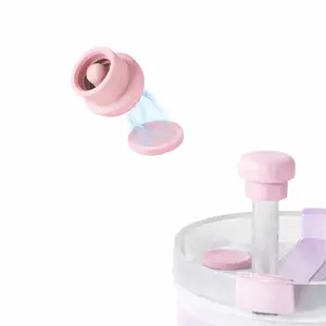 Magnetic Straw Cover Cap for Stanley Cup 40oz – Silicone Straw Topper Lid, Spill-Proof Dust Cover for Tumbler Accessories