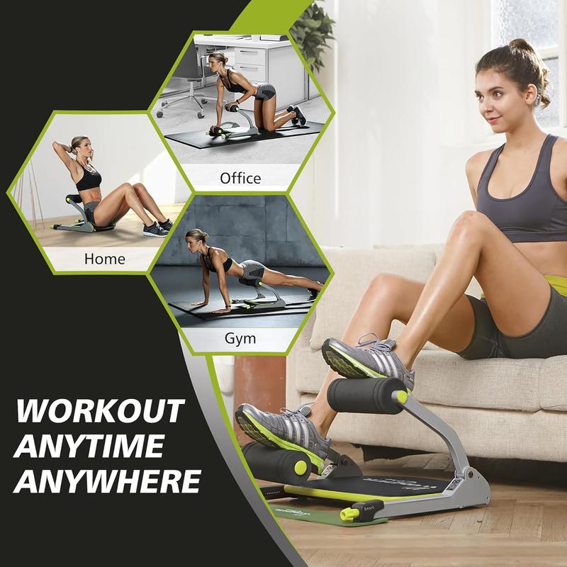 Wonder Core Sit-Up Exercise Equipment, Ab Crunch Machine Roll-up Machine, Abdominal Workout Machine for Home Gym, Core Ab Exercise System Trainer Quality Of an Authentic Brand