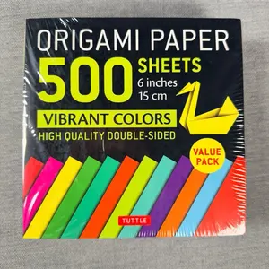 Origami Paper 500 Sheets Vibrant Colors 6" (15 CM): Tuttle Origami Paper: Double-Sided Origami Sheets Printed with 12 Different Designs