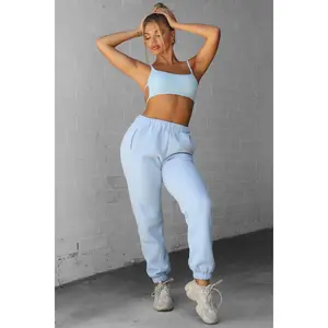LOUNGE 2 PIECE SWEATS SET - BABY BLUE