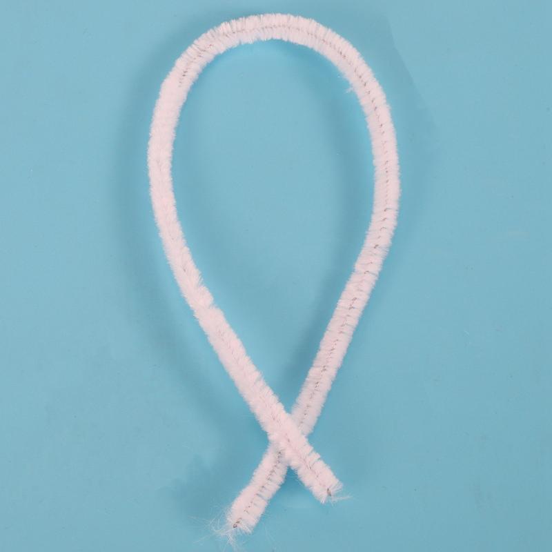 100 Pcs 30cm creation pipe cleaners, white