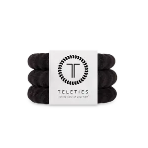 Jet Black Large Nylon Hair Ties