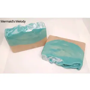 Raven & Rose handmade soap, King's Treasure, Mermaid's Melody, Jouster's Refresh, Cherry Bomb, Peach Please, Sage of the Forest