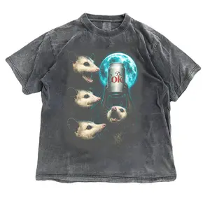 Funny Diet Possum Meme T-Shirt ,  Funny Soda Coke Graphic Tee, Womenswear Shortsleeve Tshirt Printed Streetwear