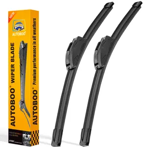 AUTOBOO Windshield Wipers Blades (Pack Of 2),OEM Quality Premium All-Seasons Wiper blades,Stable and Quiet wiper blades