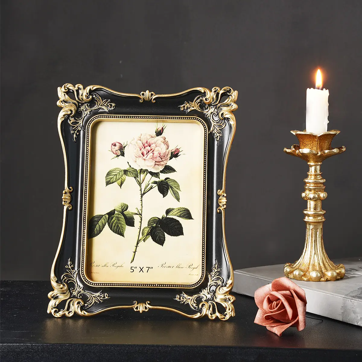 European Vintage Photo Frame, Indoor Warm Home Decor, Detailed Frame, Horizontal and Vertical Use, Wall Background, Window Display, Holiday Party Decoration, Picture Frame, Vintage Picture Frames, Photo Frames For Wall