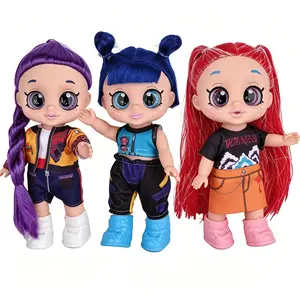 Kpop dolls anime action figure set,10 inch 5 joints can play music,rumi mira zoey dolls,gifts for kids,girls&boys toys