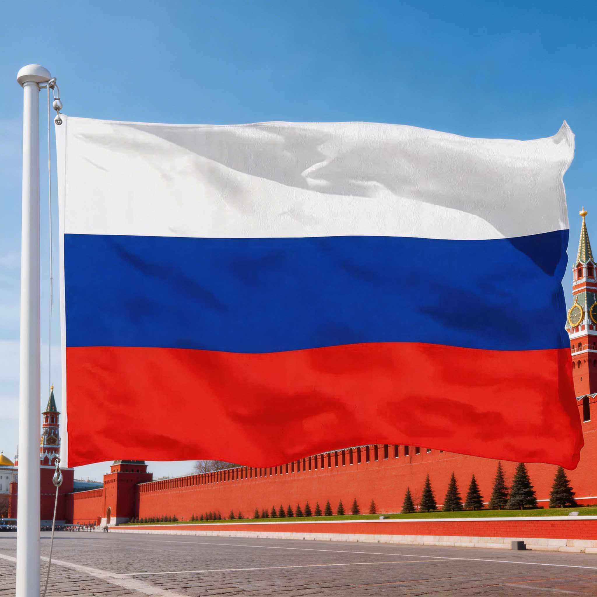 Russia (Russian) Flag 150D Printed Polyester 3x5 Ft