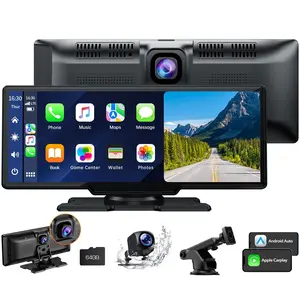 9" Portable Wireless Car Stereo | Apple Carplay, 2.5K+1080P Dash Cam, GPS, Android Auto
