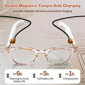 SIHUADON Bluetooth Glasses for Women and Men with Bluetooth 5.4, Translation Smart Glasses with Blue Light Blocking and Color-Change Lenses, Voice Assistant, Touch Control Multifunctional glasses  for Travel, Meetings, Business