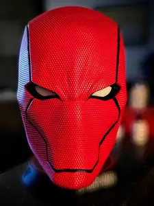 Red Hood Rebirth 3D Printed Helmet Original Design Lightweight Construction Versatile Use for Cosplay Superhero Adventures Party Event Props Supplies