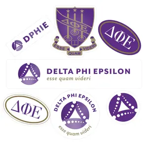 Delta Phi Epsilon Sorority Brand Focus Sticker Sheet