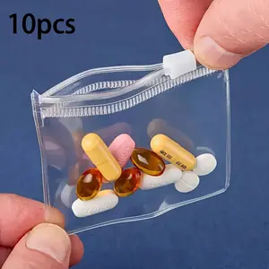 Multi-Purpose Zipper Storage Bag, Reusable Jewelry Organizer, Travel Essentials, Secure Seal, Portable Travel Bag, Set of Zipper Bags, Zipper Closure, Compact Storage