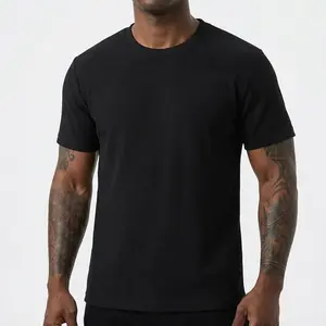 Men's Premium Waffle Knit T-Shirt - Relaxed Fit Short Sleeve Crewneck, Breathable & Soft Summer Tee, Solid Color Casual Top