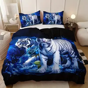 3-Piece Down Comforter Set Includes 1 Quilt Cover & 2 Pillowcases No Core, Cozy Bedding for Warm Nights, Decorative Bedding Set, Bedroom Essentials