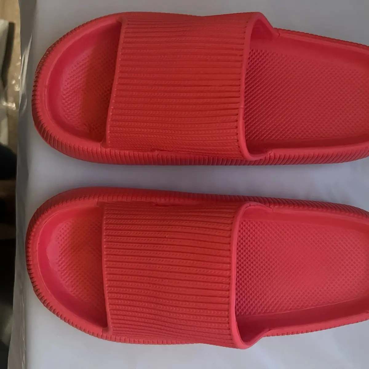 Red Slide slippers