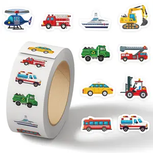 500pcs Truck Vehicle Roll Sticker Series, Office Supplies Notebook Accessories, Decorative Sealing Stickers for Cups, Laptops, Suitcases, DIY Notebook Decorations, Birthday Gifts