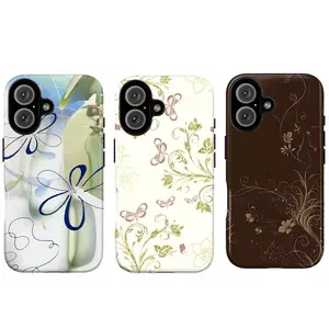 Soft Girl Butterfly Aesthetic Phone Case|Musical Floral Tough Case|Vintage Floral Music Notes Aesthetic Phone Cover For iPhone 17 Pro Max 16 15 14 13 12 11 for Samsung S21 S22 S23 S24 S25 S26 Phone Case