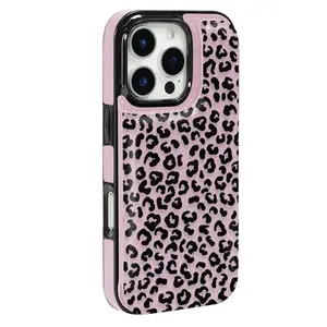 Mobile phone case: leopard print anti-drop thickened protective case, suitable for iPhone 16 Pro Max, iPhone 17/Air/16/15/14/13/12 Pro/11/XS Plus Max/Samsung S22/S23/S24/S26 and other models, suitable for birthday gifts, girlfriend/boyfriend gifts or pers