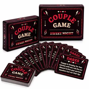 50 Truth or Dare Fun Couples Card Game, Perfect for Date Nights, Anniversaries, Valentine’s Day, or Honeymoon Trips