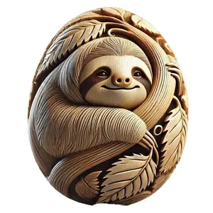 Animal Easter Carving Craft Egg - Customizable Easter Crafts for Easter Celebrations