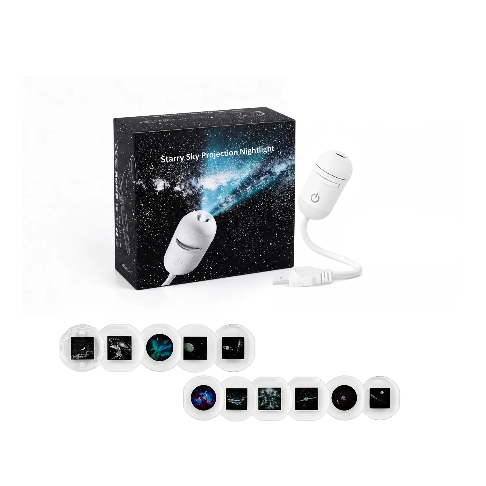 Galaxy Projector Light, Mini Projector LED Lights for Bedroom, Starry Night Projector with night light for Playroom Home Theater, Starlight Projector, Gift, Novelty Lighting, Cool Lights