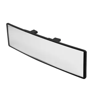 Universal Clip-On Panoramic Car Rearview Mirror - HD Glass Wide Angle Interior Mirror, Easy Install for All Vehicles