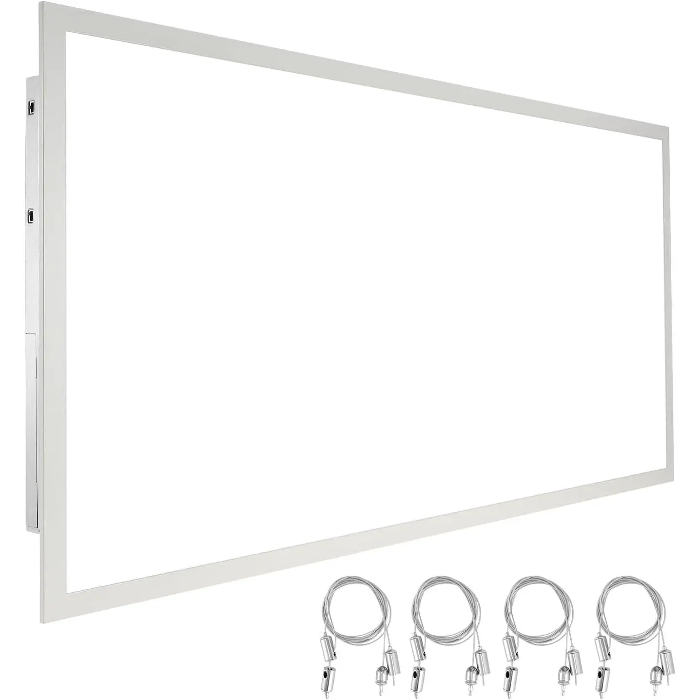 VEVOR 2 x 4 FT LED Panel Light, 50W, 6000LM LED Flat Ceiling Lighting Fixture, Surface/Recessed/Drop Mount with Adjustable Brightness Adjustable Color Temperature, 1.4-Inch Ultra-Thin, for Home Office