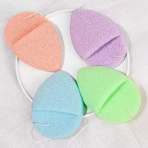 Cosmeria Make Up Sponge Set, 4 Colours Face Sponge Made of Hydrophilic Polyurethane, Gentle Cleansing Powder Puff, Ideal for All Skin Types
