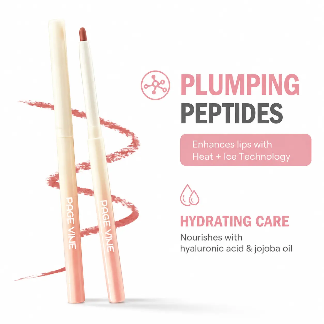 All-Day Wear Non-stick Cup Lip Liner, Smudge-proof Waterproof Quick Drying Lip Definition Pencil eyeliner liquid líquido makeup