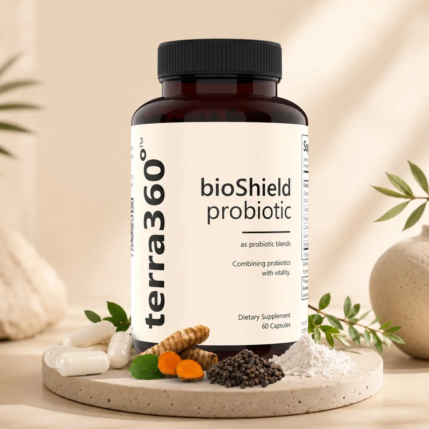 BioShield Probiotic for Women – Menopause, Gut Health for Women, Joint Comfort, Immune Support – Multi-Benefit with Turmeric, Curry Leaf & Moringa - 60 Capsules