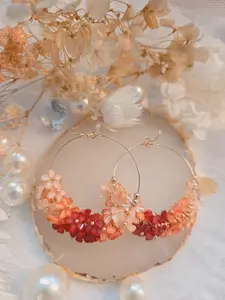 PINKme Multi Flower Dangle Earring-Cute and Lovely Style-Lightweight and Comfortable