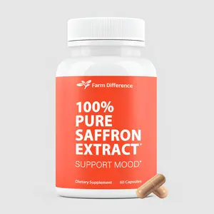 Farm Difference - Saffron Supplements 88.5mg - 100% Pure Saffron Extract Capsules - Mood, Focus, Energy & Vision Support