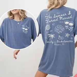 Both Side The Summer I Turned Married Bachelorette Shirt – Unisex Cotton Tee for Music Fans & Country Lovers