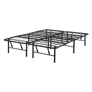 Mainstays 14" High Quad Fold Steel Platform Bed Frame, Queen