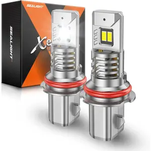 1989 Saab 9000 9004/HB1 80W 6500K White IP68 LED Headlight Bulbs 2PCS SEALIGHT X1S