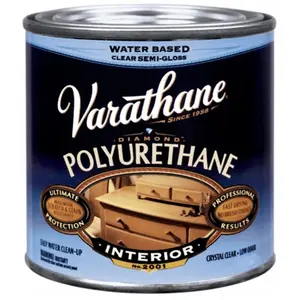 Rustoleum 200161H .5 Pint Semi-Gloss Interior Water-Based Diamond Polyurethane