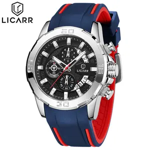 LICARR Waterproof Men's Watch Sport Casual Chronograph 24 Calendar