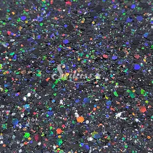 Midnight Galaxy™ Holographic Chunky Glitter - Black Glitter