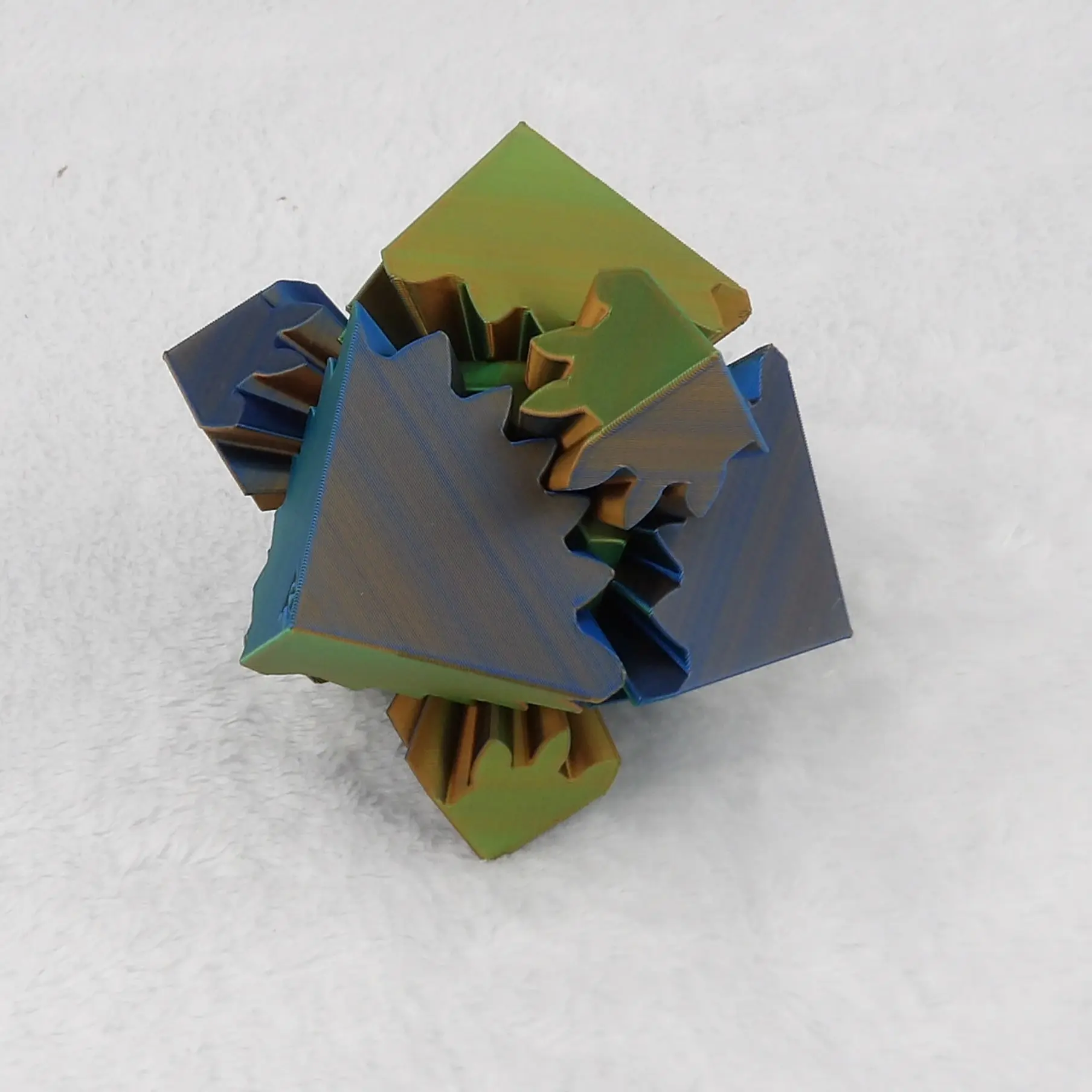 3D Printed Gear Cube - Stress Relief and Fidget Toy
