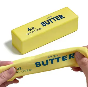 1pc,Two sizes,Ultra soft, sticky butter bar squishy toy! Slow-rising action and realistic texture deliver satisfying squishes, perfect for stress relief, fidgeting, and gifting for all ages.
