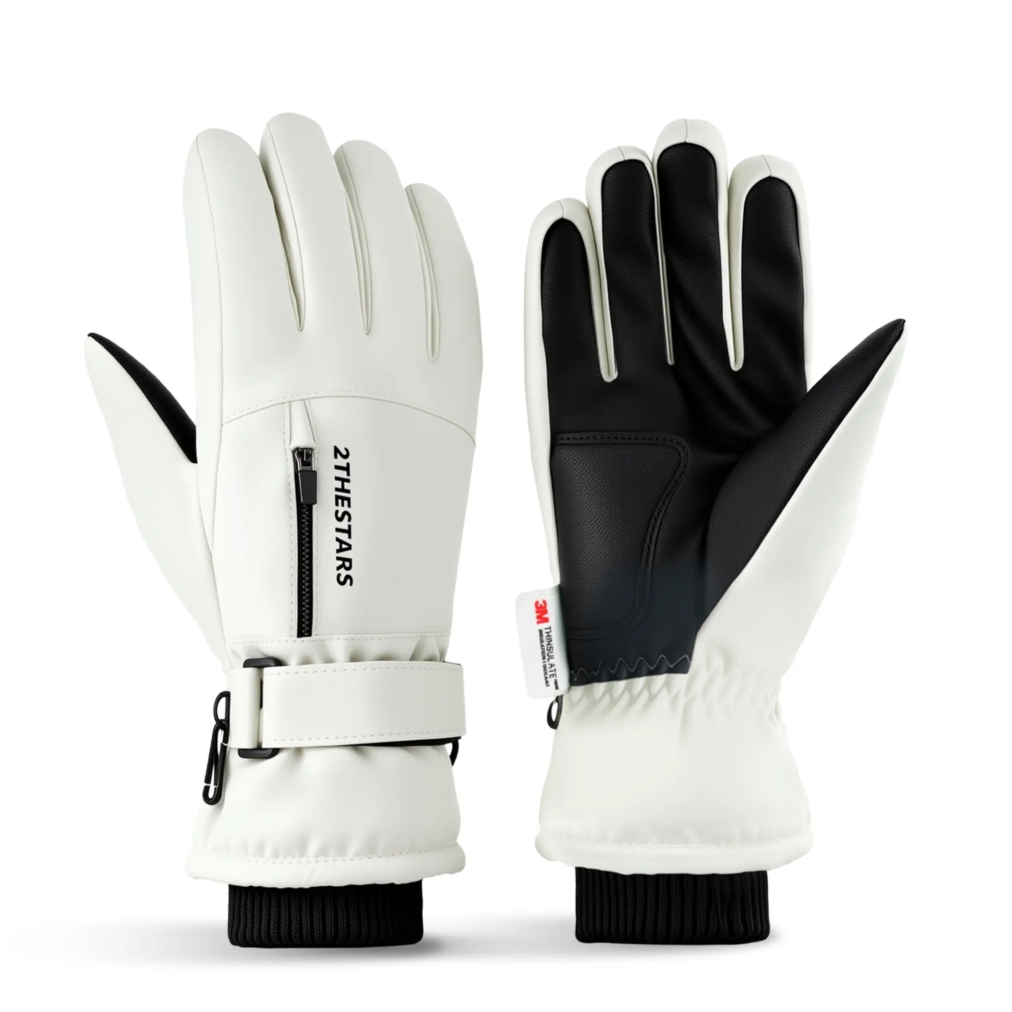 ZASTRAX Waterproof Winter Gloves Windproof Thermal Touchscreen for Skiing