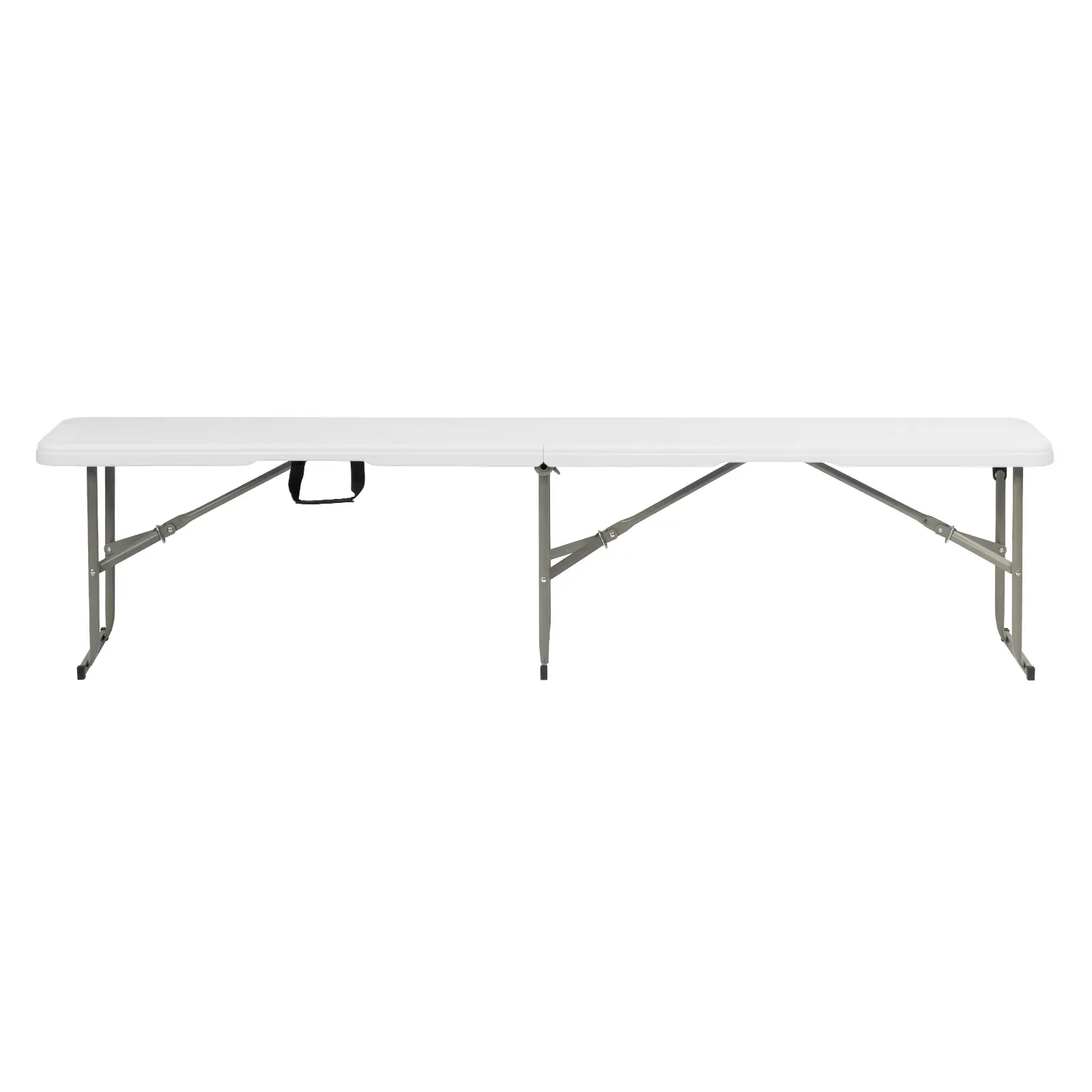 6FT Outdoor Folding Bench – Portable Heavy Duty Foldable HDPE Camping Bench, Space-Saving Picnic Seat for Patio, Wedding, Party, White ,lawn chair