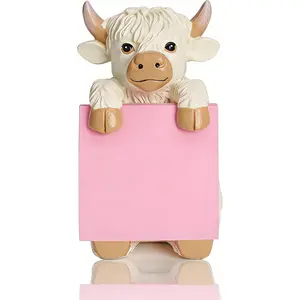 Pop-up Sticky Note Dispenser Includes 1 Pad of 3x3 in 100 Sheets Super Sticky Notes Resin Cute Handmade Desk Holder for Office & Home Beige