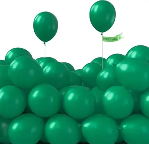 PartyWoo Dark Green Balloons 100pcs 5 Inch Emerald Hunter Forest Green Balloons for Wedding Boy Baby Shower Birthday Christmas Graduation Dinosaur Jungle Golf Theme Party Decorations Green-Y56