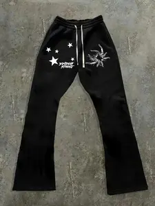 Men's Spider Print Straight Leg Sweatpants, Regular Fit Casual Comfy Jogger Pants for Fall & Winter, Men's Trousers for Daily Wear