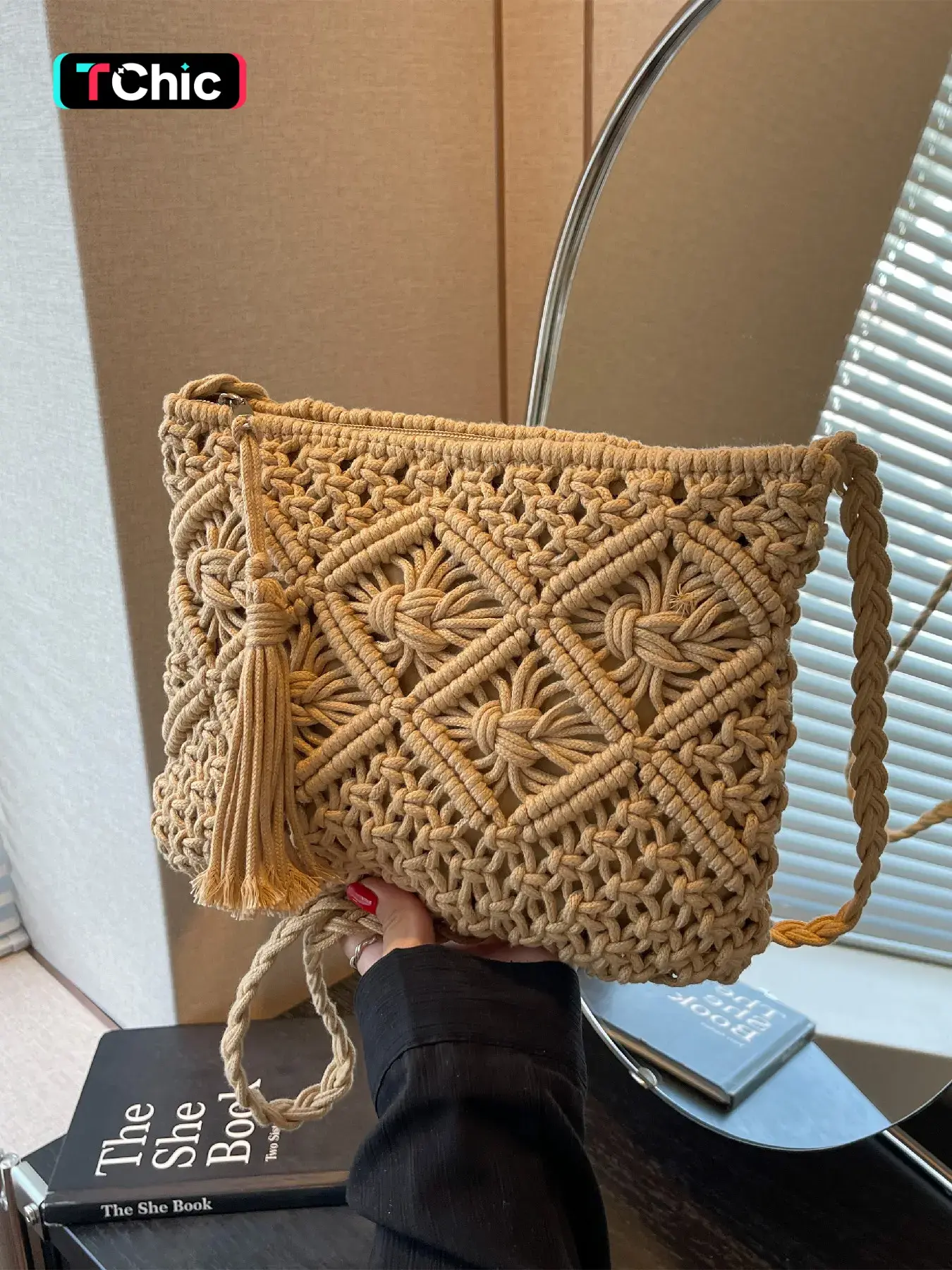 Korean Style Versatile Handwoven Bag with Smooth Zipper Design, Single Shoulder Crossbody, Perfect for Daily Use, Stylish Crossbody, Crossbody Shoulder Handbag