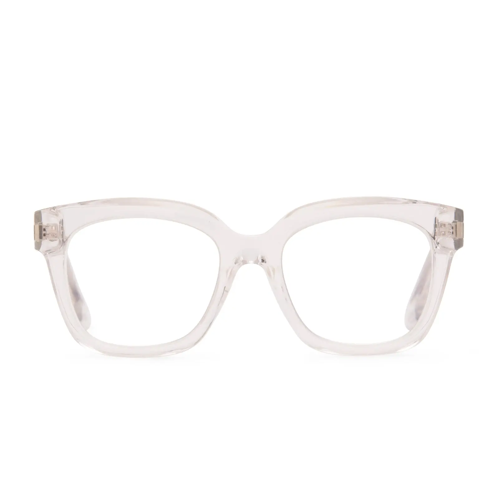 DIFF Ava Clear Crystal Blue Light Readers - Lightweight Chunky Style Frame DIFF Ava Clear Crystal Blue Light Readers - Lightweight Chunky Style Frame