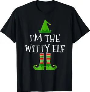 I'M The Witty Elf Matching Family Group Christmas T Shirt